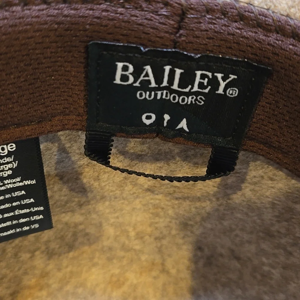 Bailey Outdoors Stylish 100% Wool EDC Fedora - Picture 6 of 10